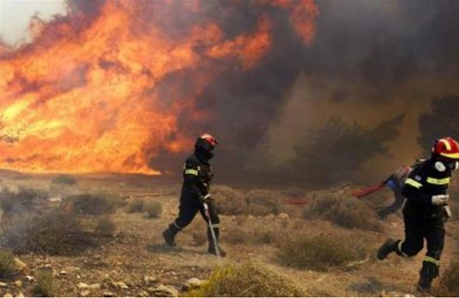 Μάχη με τις φλόγες σε δασική περιοχή στη Νεμέα